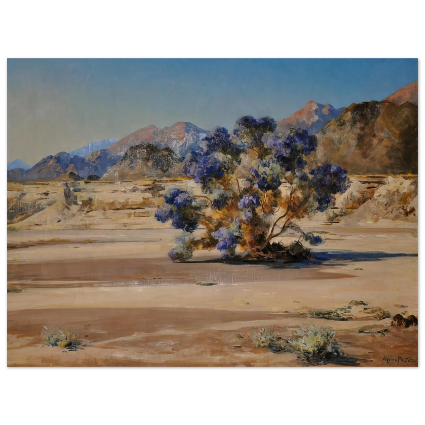 Agnes Lawrence Pelton - Smoketree - Post-Impressionism 75x100 cm / 30x40inches Fine Art Poster