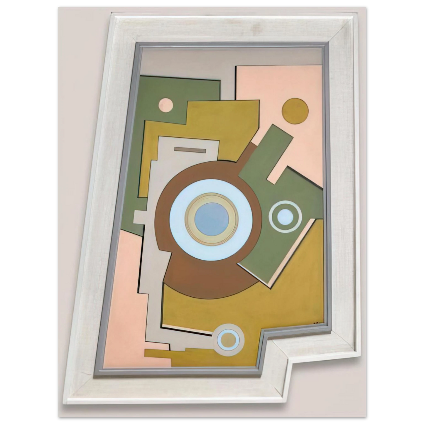 Carmelo Arden Quin - Blue Circle - 1947 75x100 cm / 30x40inches Fine Art Poster