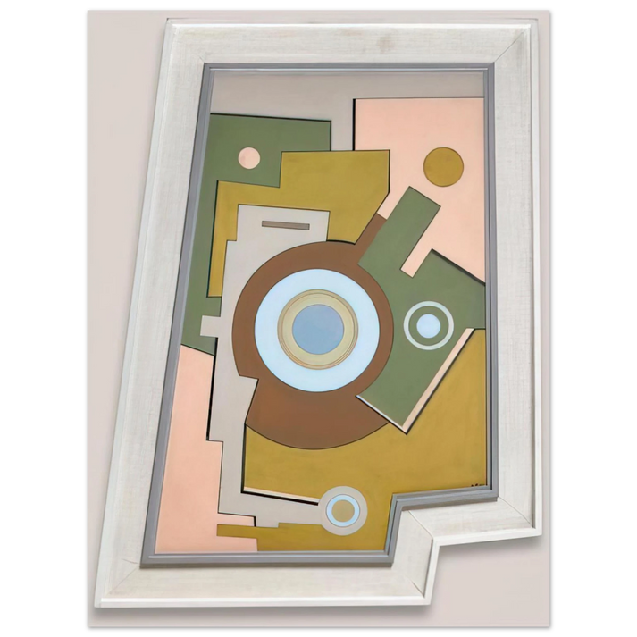 Carmelo Arden Quin - Blue Circle - 1947 75x100 cm / 30x40inches Fine Art Poster