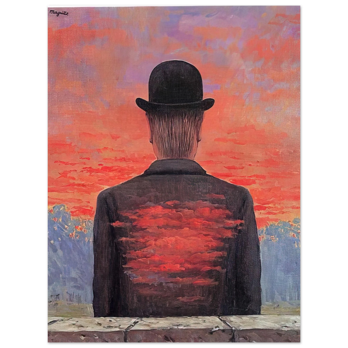 Rene Magritte - THE POET RECOMPENSED 1956 75x100 cm / 30x40inches Fine Art Poster