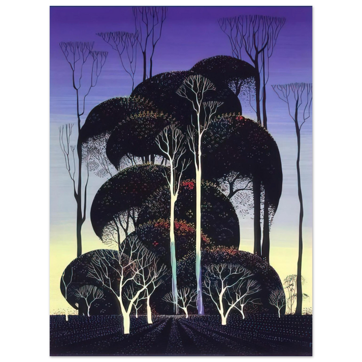Eyvind Earle - Forest Arabesque 75x100 cm / 30x40inches Fine Art Poster