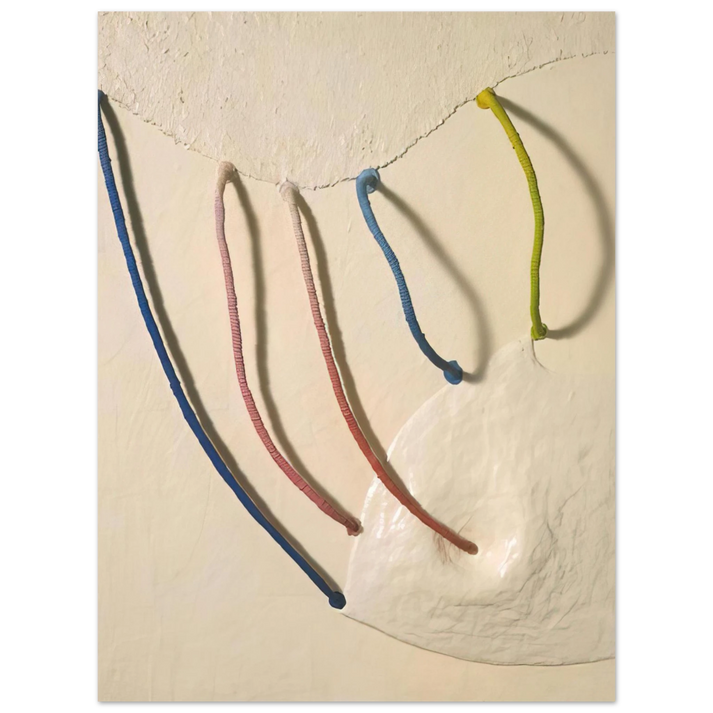 Eva Hesse - TOMORROW S APPLES 5 IN WHITE 1965 75x100 cm / 30x40inches Fine Art Poster