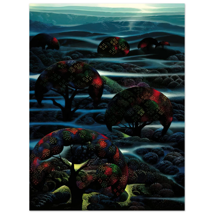 Eyvind Earle - Garden of Dreams 75x100 cm / 30x40inches Fine Art Poster