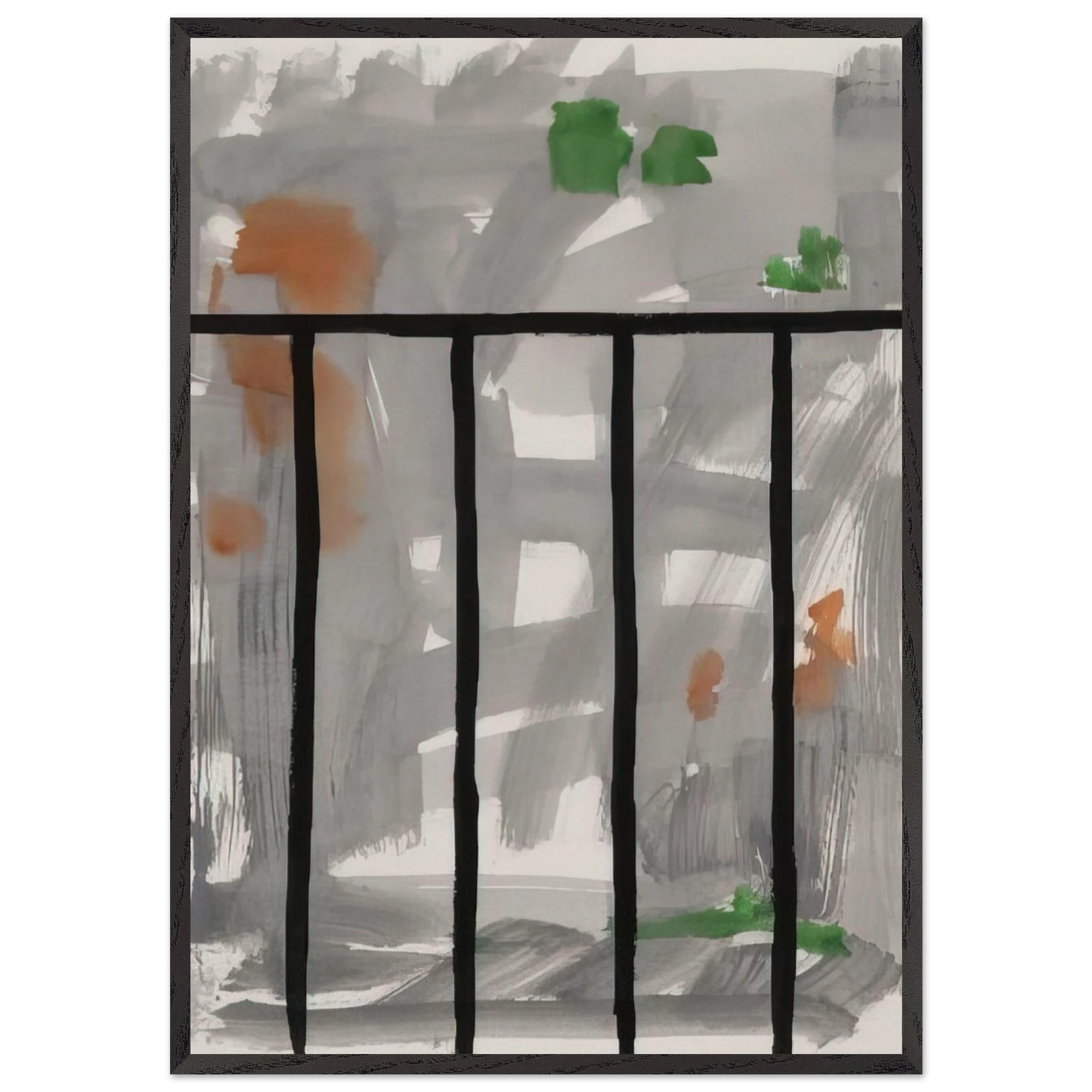 Untitled - 2000 N3 - Gunther Forg 70x100 cm / 28x40 inches Framed Art Print – Black Wooden Frame