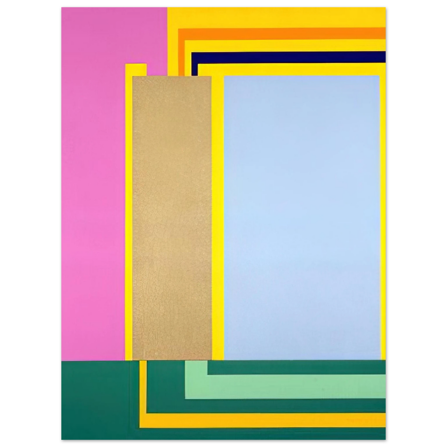 Peter Halley - Bubble - 1998 75x100 cm / 30x40inches Fine Art Poster
