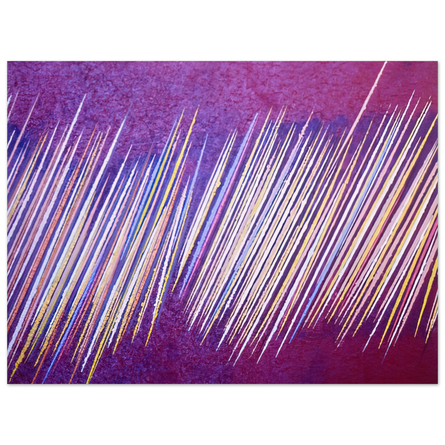 Ronnie Landfield - Red Line Painting II - 1968 75x100 cm / 30x40inches Fine Art Poster
