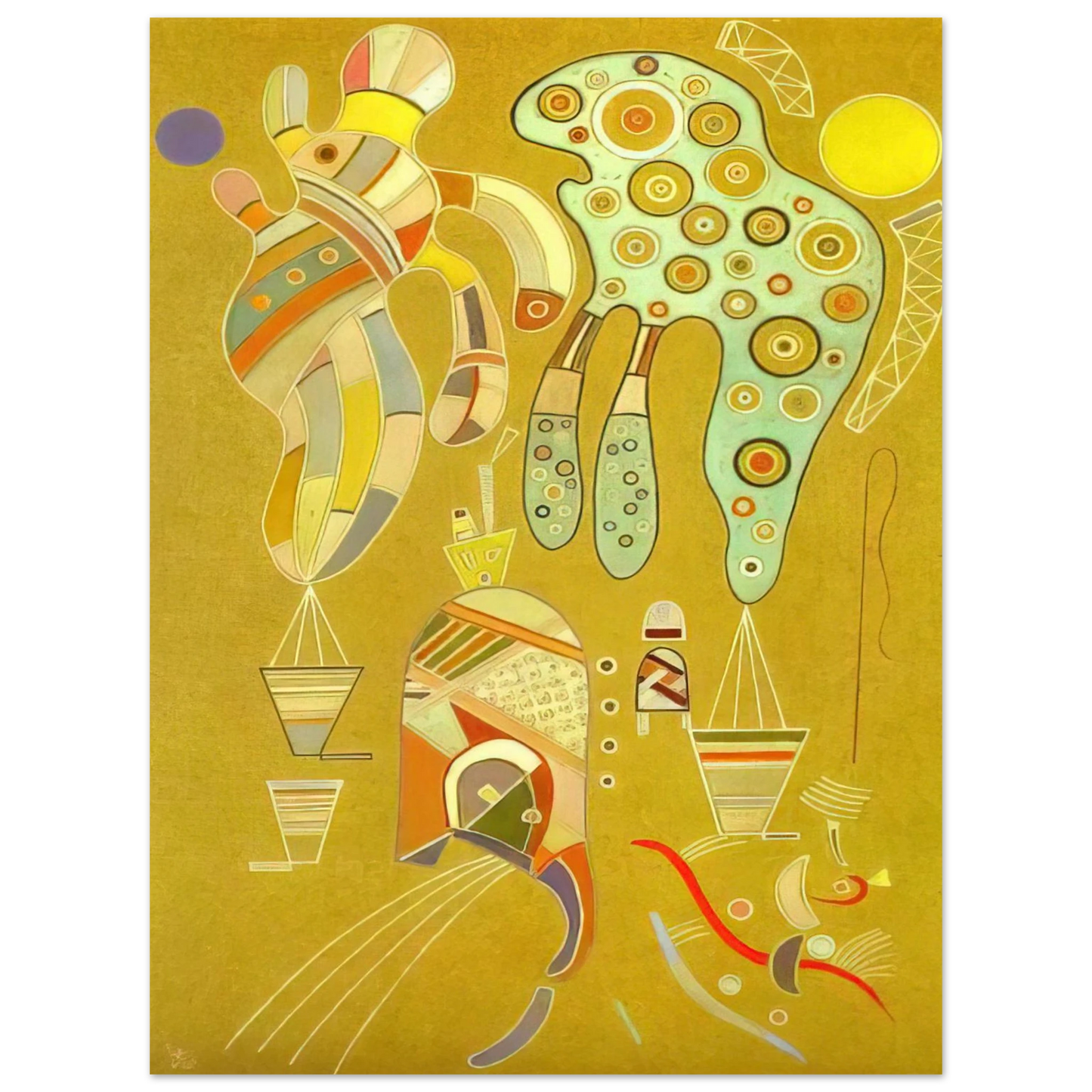 Wassily Kandinsky - UNTITLED 1941 75x100 cm / 30x40inches Fine Art Poster
