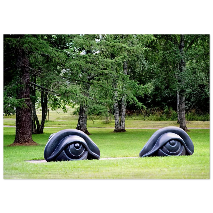 EYE BENCHES II 1997 - Louise Bourgeois Brushed Aluminum Print - 70x100 cm / 28x40 inches | Louise Bourgeois Aluminum Print | Louise Bourgeois Prints