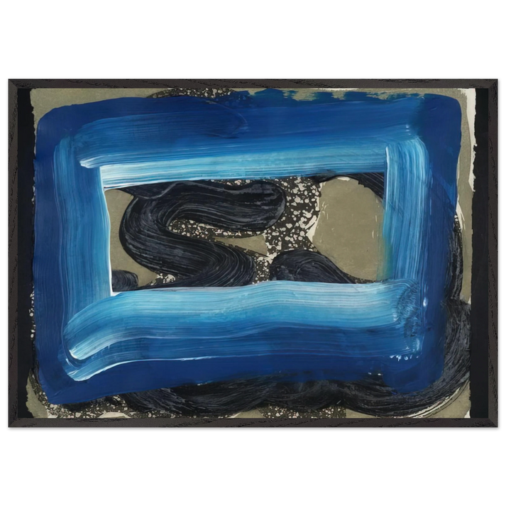 Seafood - 2001 - Howard Hodgkin 70x100 cm / 28x40 inches Framed Art Print – Black Wooden Frame