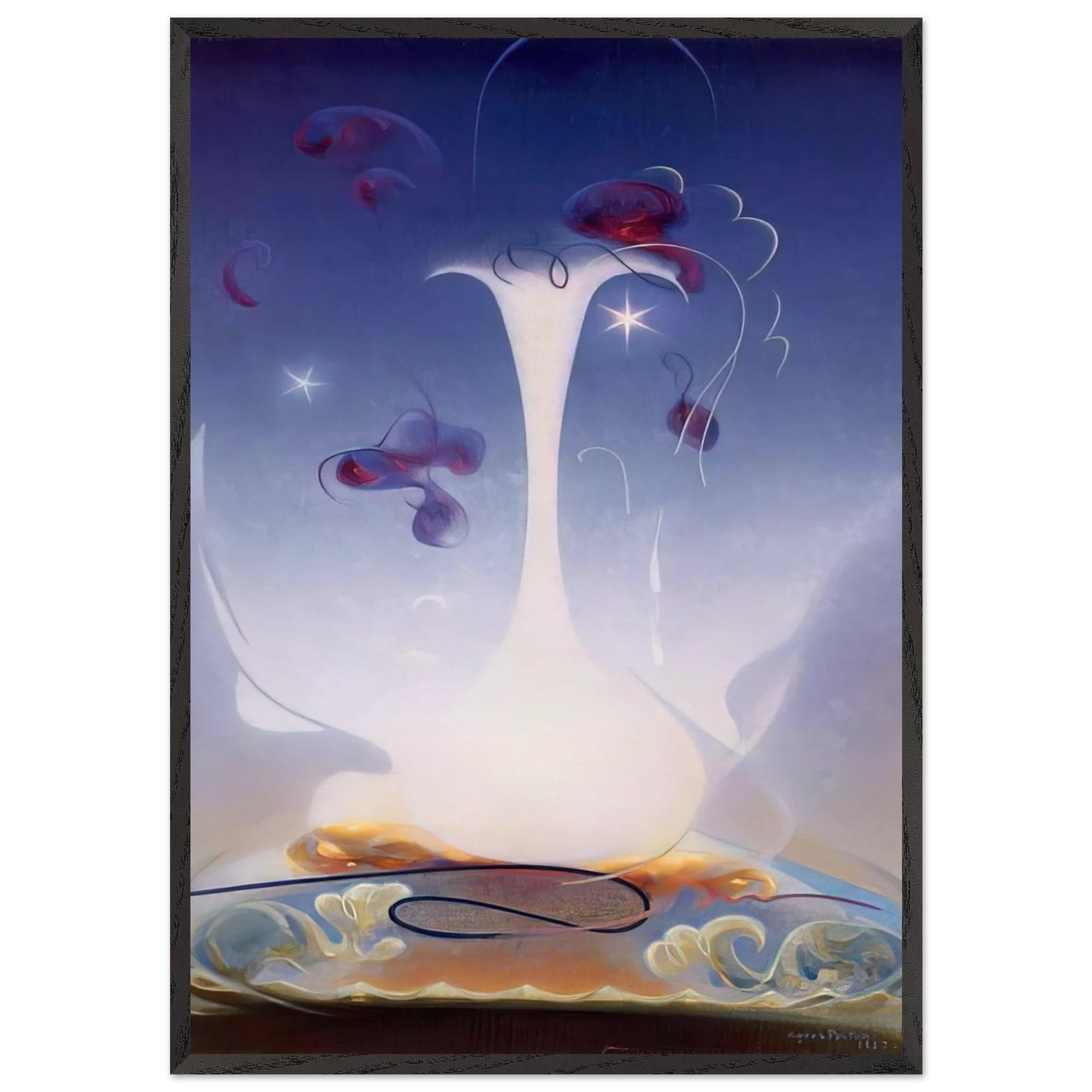 Memory - 1937 - Agnes Lawrence Pelton 70x100 cm / 28x40 inches Framed Art Print – Black Wooden Frame