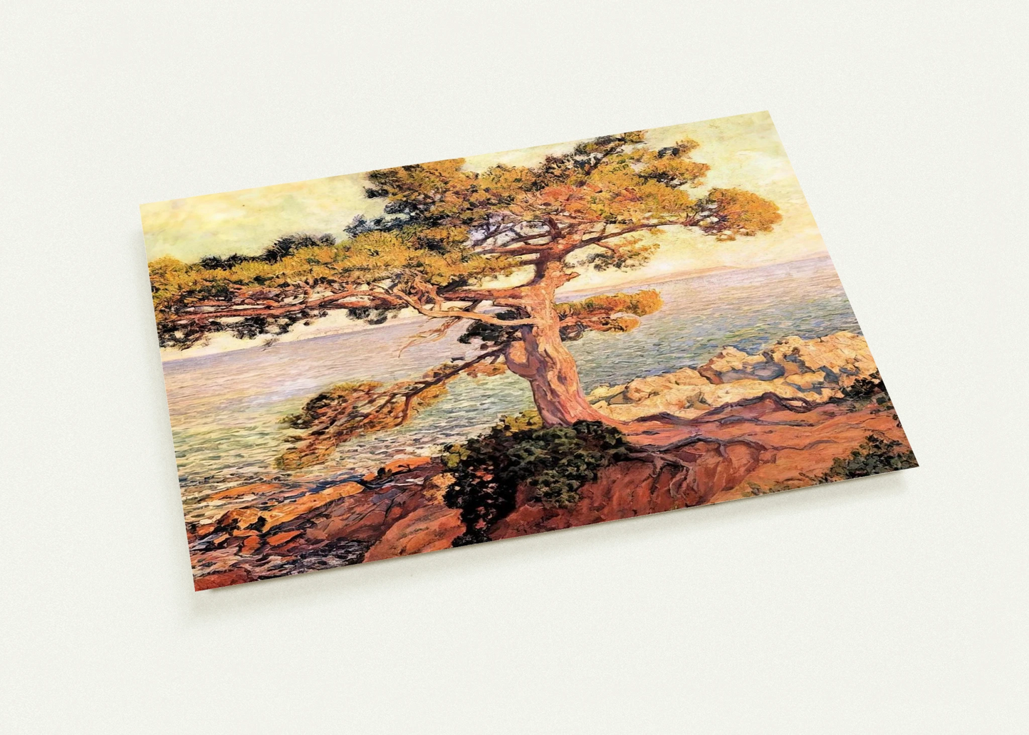 PINE BY THE MEDITERRANEAN SEA 1916 By Theo van Rysselberghe Pack of 10 Post Cards | Theo van Rysselberghe Post Cards | A6 (10.5 x 14.8 cm) - 4.1 x 5.8 inches