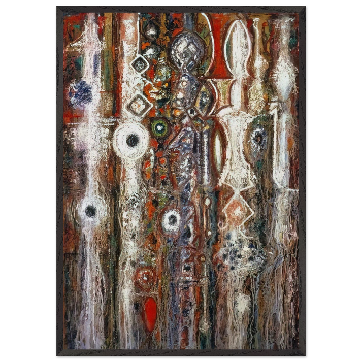 Illumination Gothic - Richard Pousette-Dart 70x100 cm / 28x40 inches Framed Art Print – Black Wooden Frame