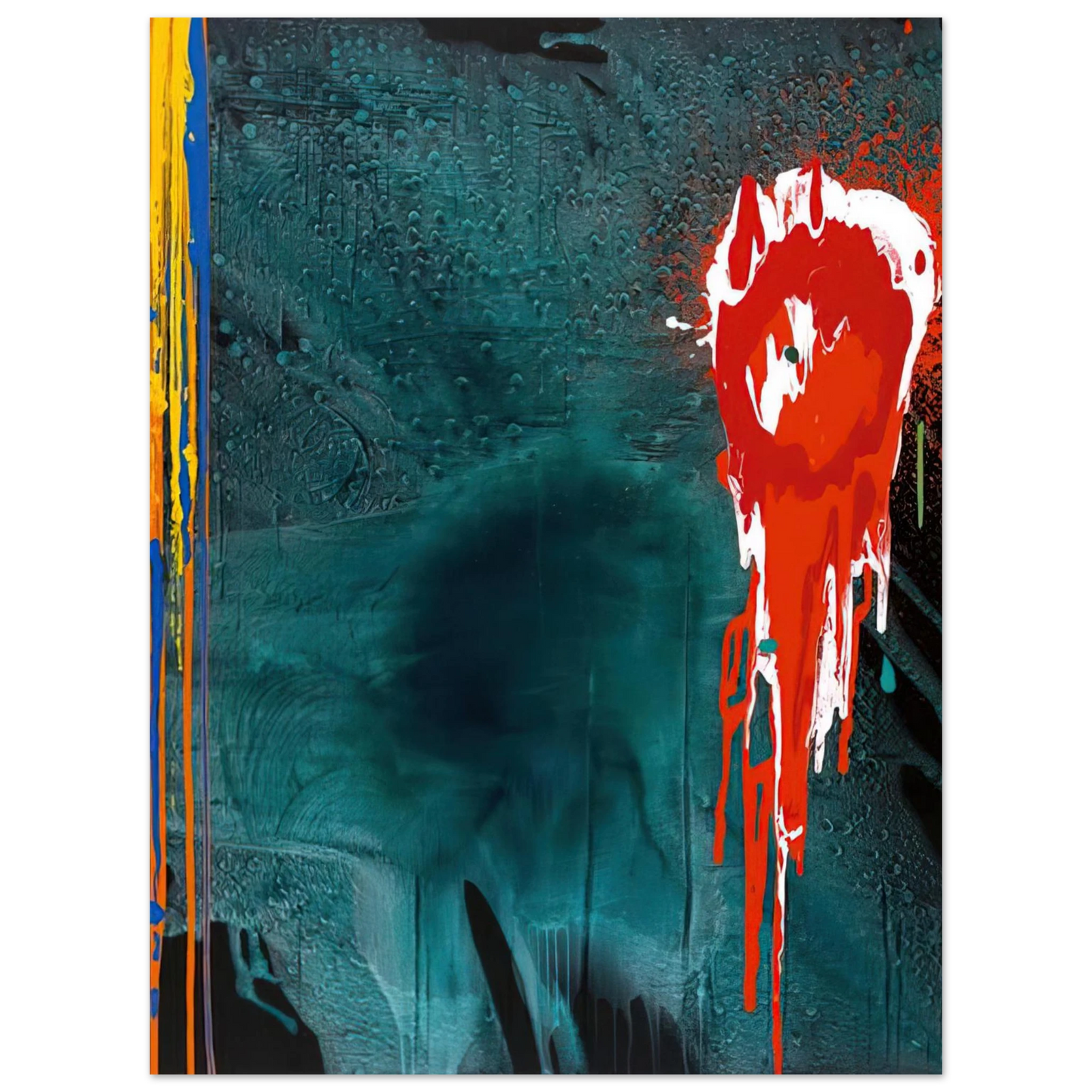 John Hoyland - Letter to Chaim - 10.7.06 - 2006 75x100 cm / 30x40inches Fine Art Poster
