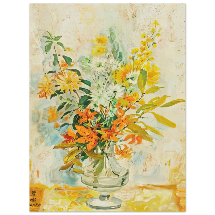 Le Pho - Yellow Lilies - Post-Impressionism 75x100 cm / 30x40inches Fine Art Poster