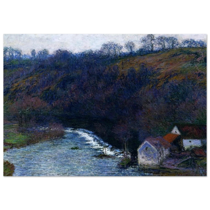 The Mill at Vervy - claude monet Brushed Aluminum Print - 70x100 cm / 28x40 inches | claude monet Aluminum Print | claude monet Prints