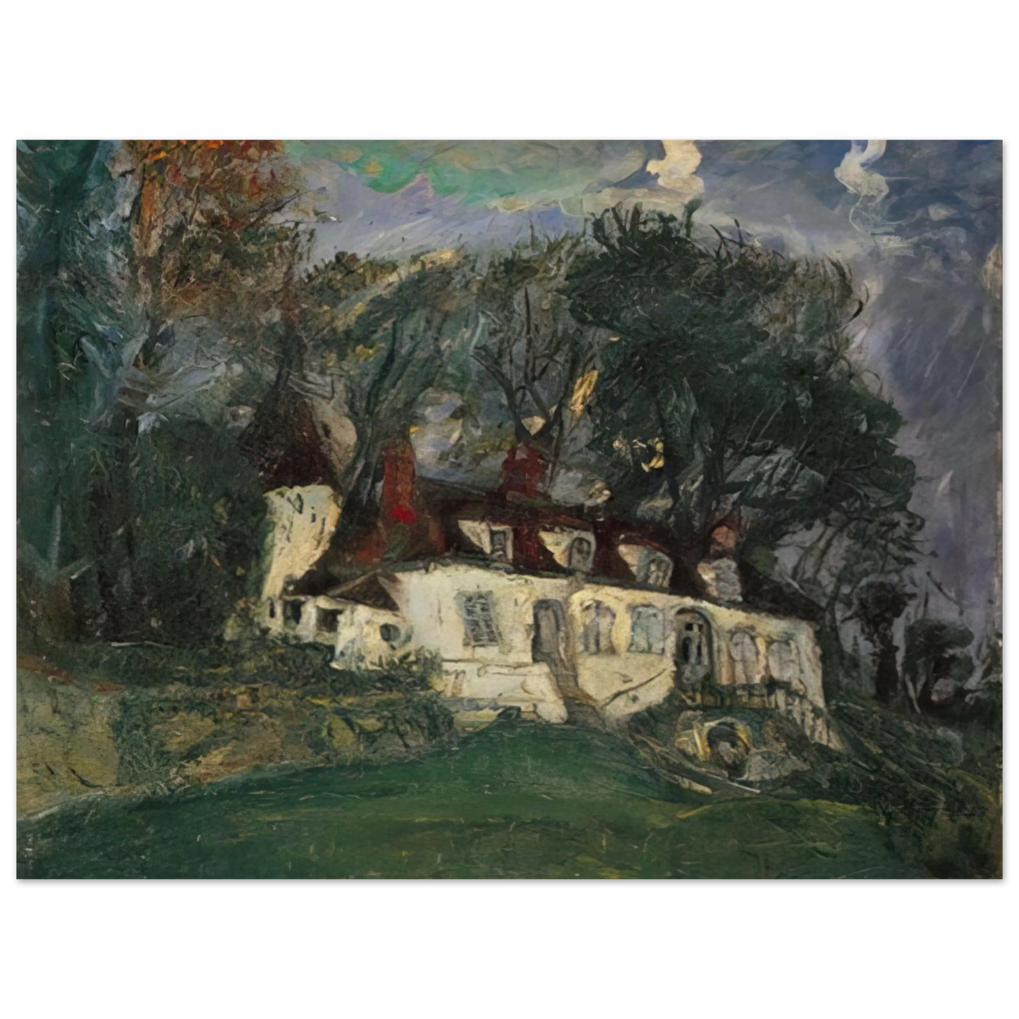 Chaim Soutine - HOUSE AT OISEME 1934 75x100 cm / 30x40inches Fine Art Poster