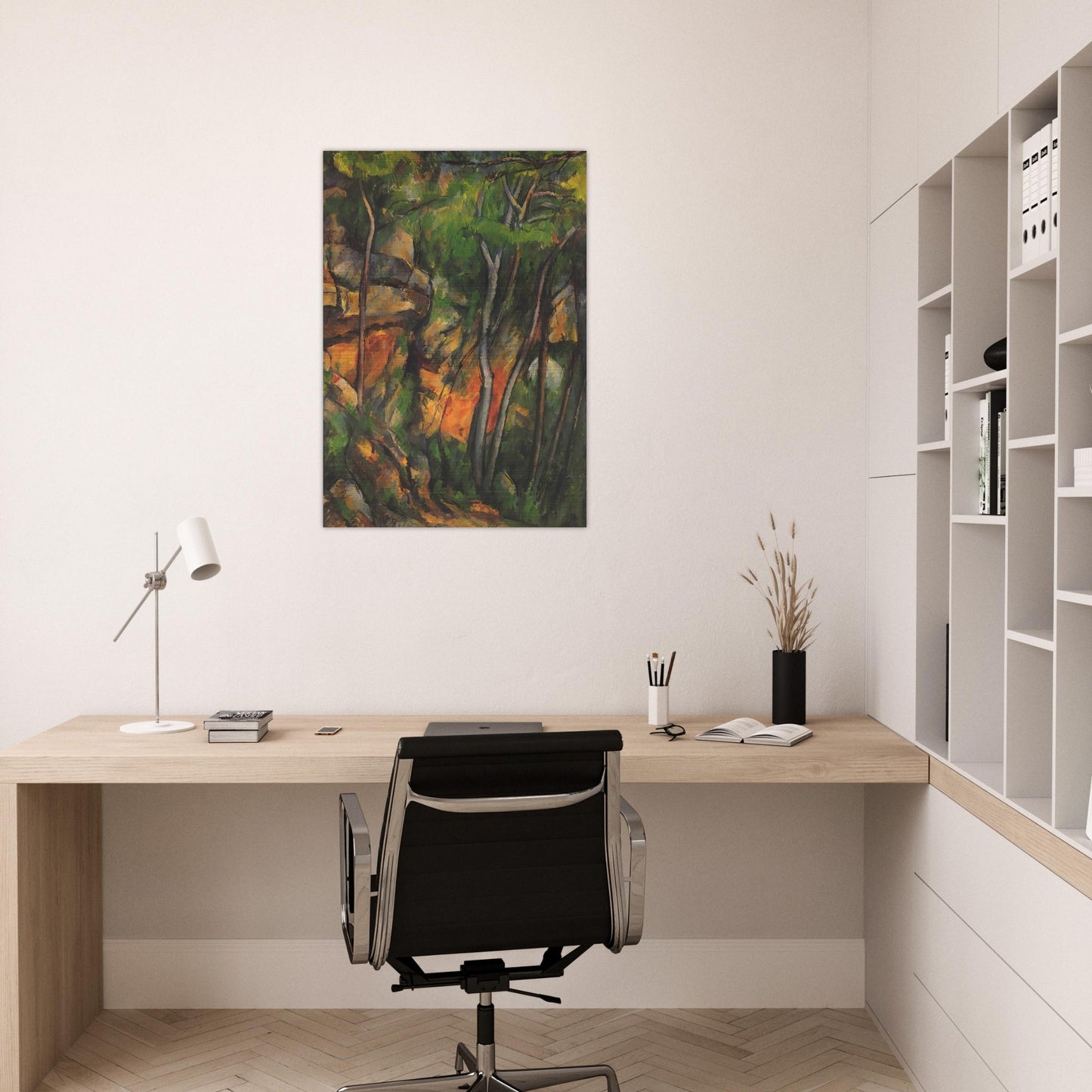 In the Park of the Chateau Noir - Paul Cézanne Brushed Aluminum Print - 70x100 cm / 28x40 inches | Paul Cézanne Aluminum Print | Paul Cézanne Prints