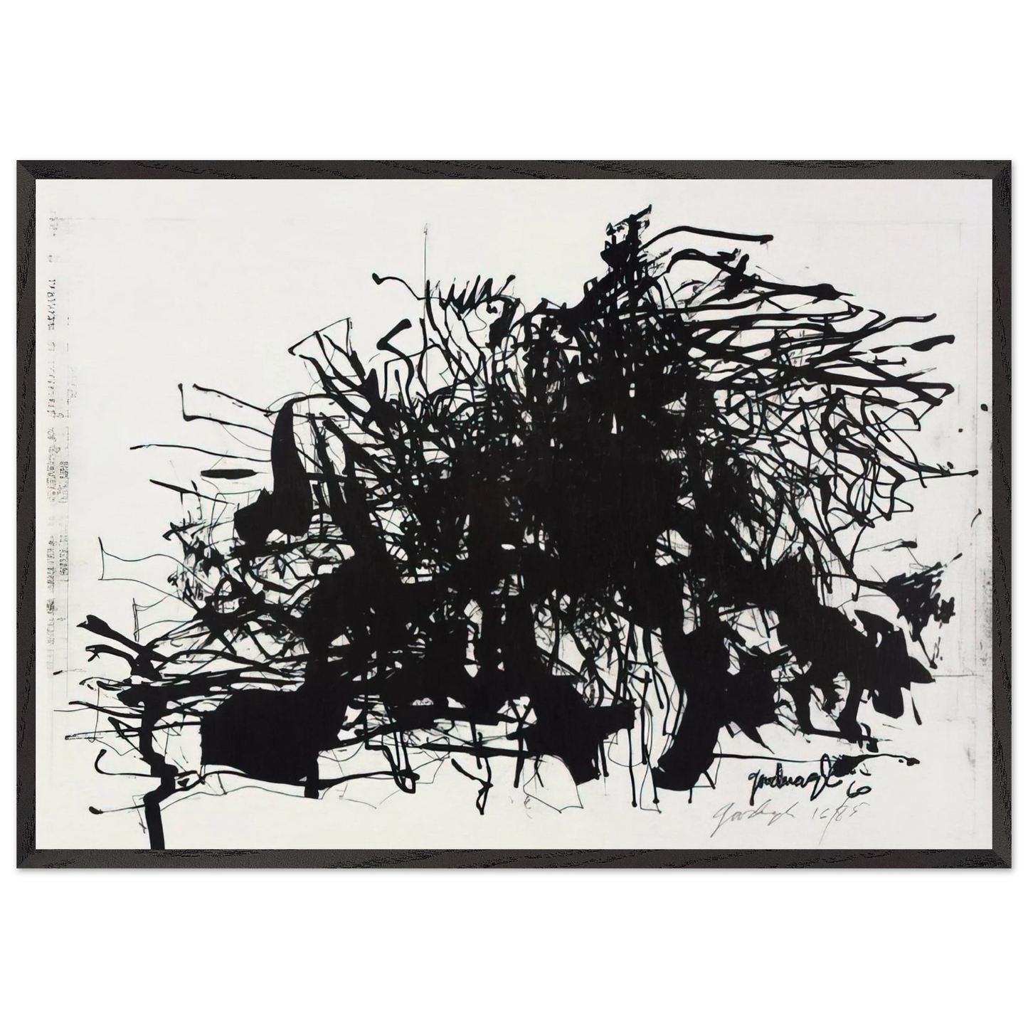 Nomads - 1960 - Robert Goodnough 70x100 cm / 28x40 inches Framed Art Print – Black Wooden Frame