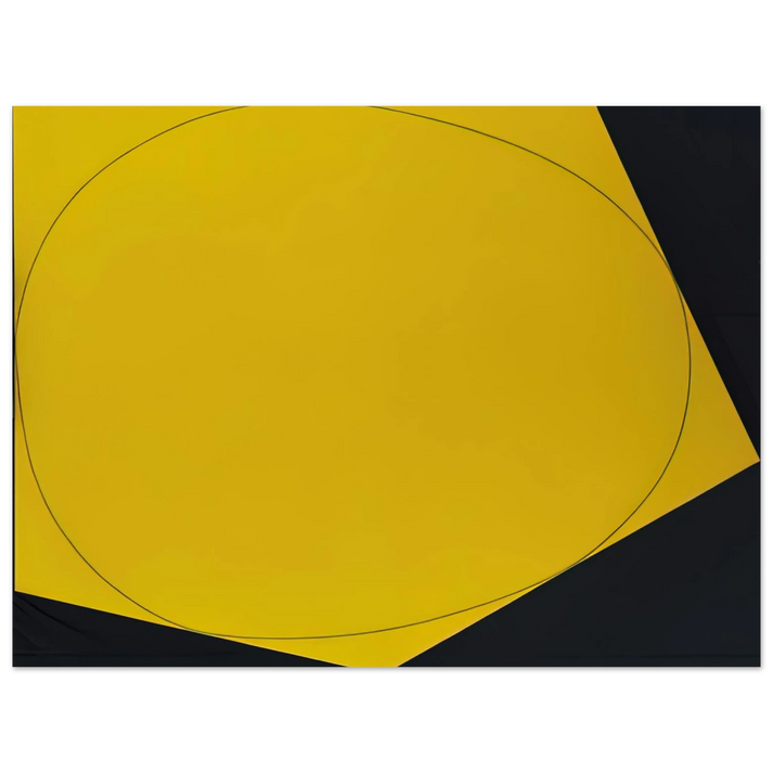 Robert Mangold - DISTORTED CIRCLE WITHIN A POLYGON I 1972 75x100 cm / 30x40inches Fine Art Poster