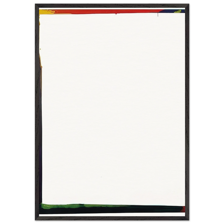 Acrylic on canvas - Sam Francis 70x100 cm / 28x40 inches Framed Art Print – Black Wooden Frame