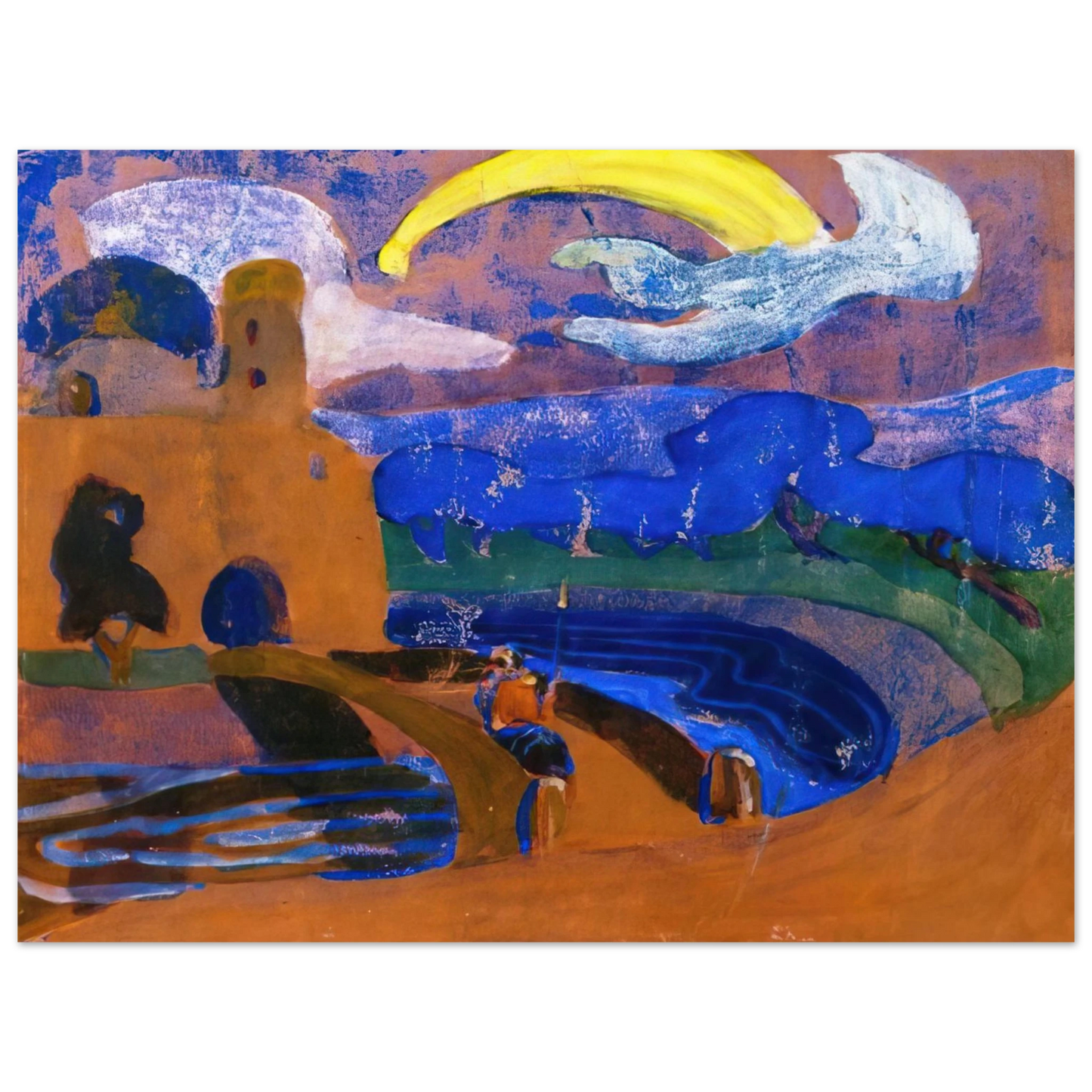 Wassily Kandinsky - COMET 1900 75x100 cm / 30x40inches Fine Art Poster