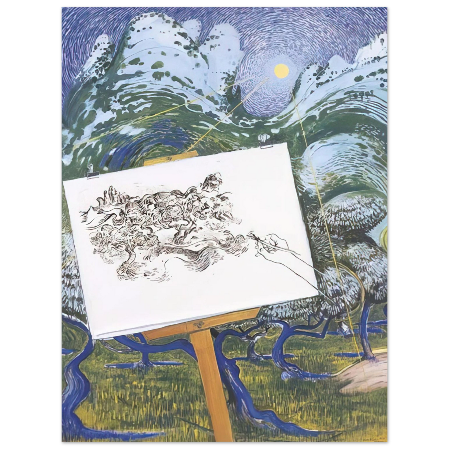Brett Whiteley - St-Remy de Provence - 1983 75x100 cm / 30x40inches Fine Art Poster