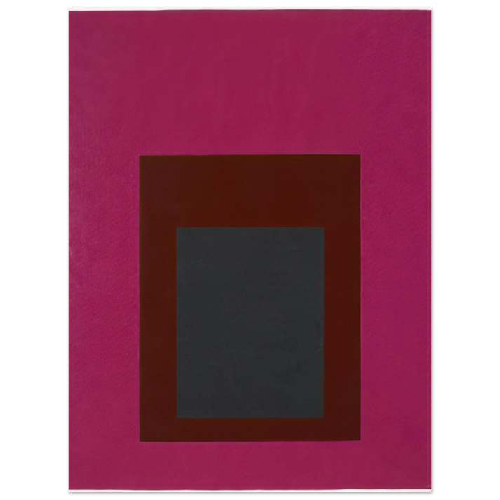 Josef Albers - HOMAGE TO THE SQUARE GUARDED 1952 75x100 cm / 30x40inches Fine Art Poster
