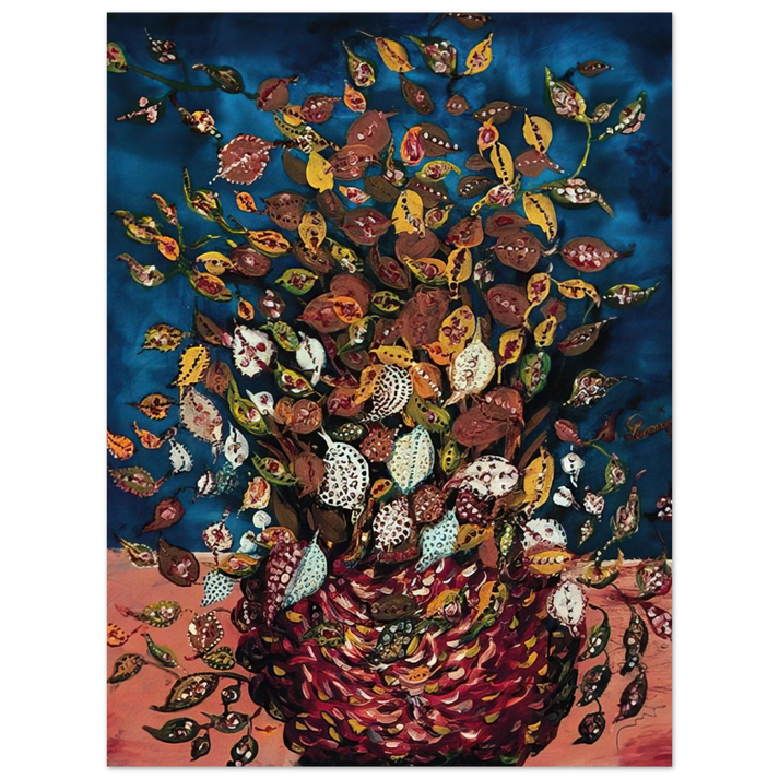 Seraphine Louis - Le Bouquet de Feuilles - Naïve Art Primitivism 75x100 cm / 30x40inches Fine Art Poster