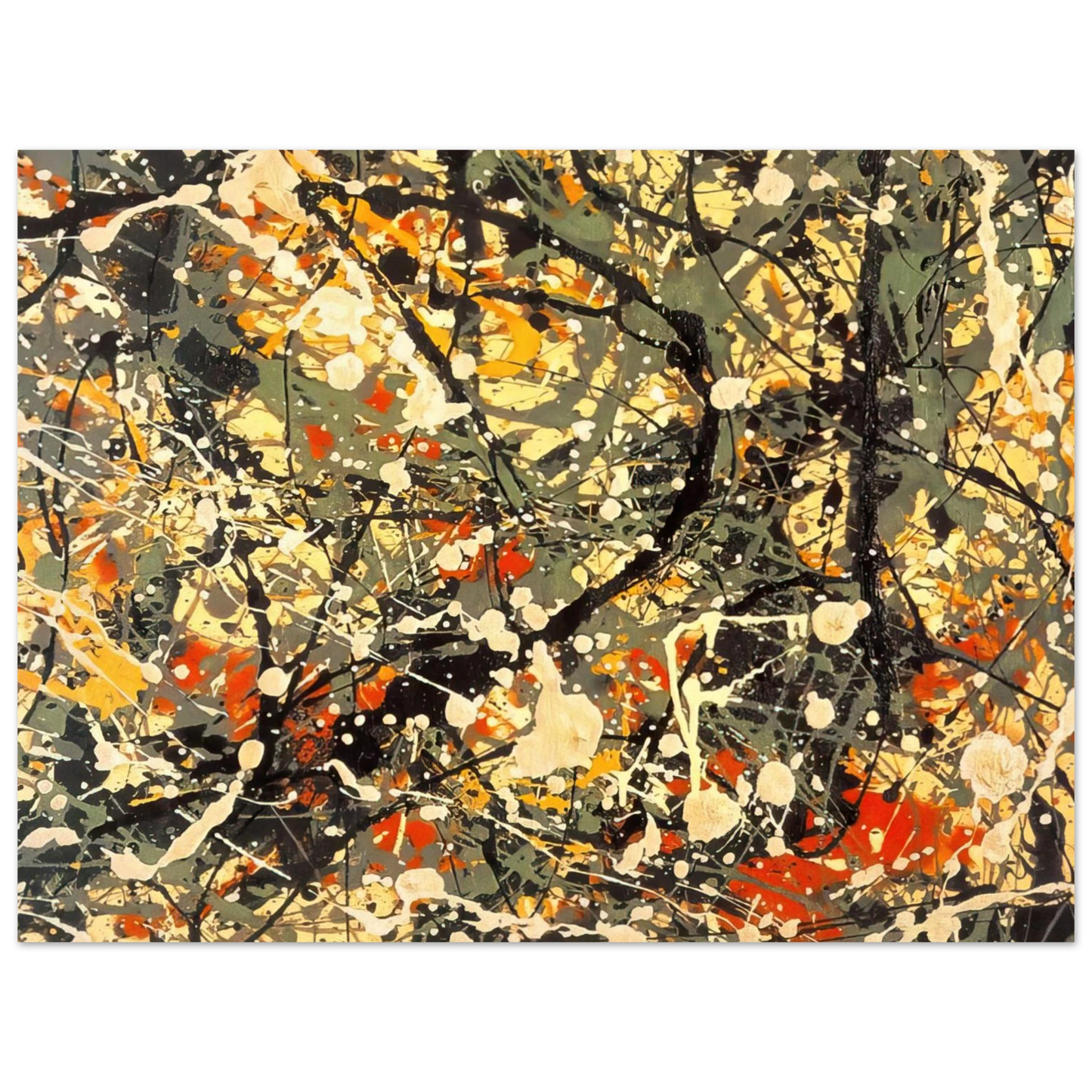 Jackson Pollock - NUMBER 8 DETAIL 75x100 cm / 30x40inches Fine Art Poster