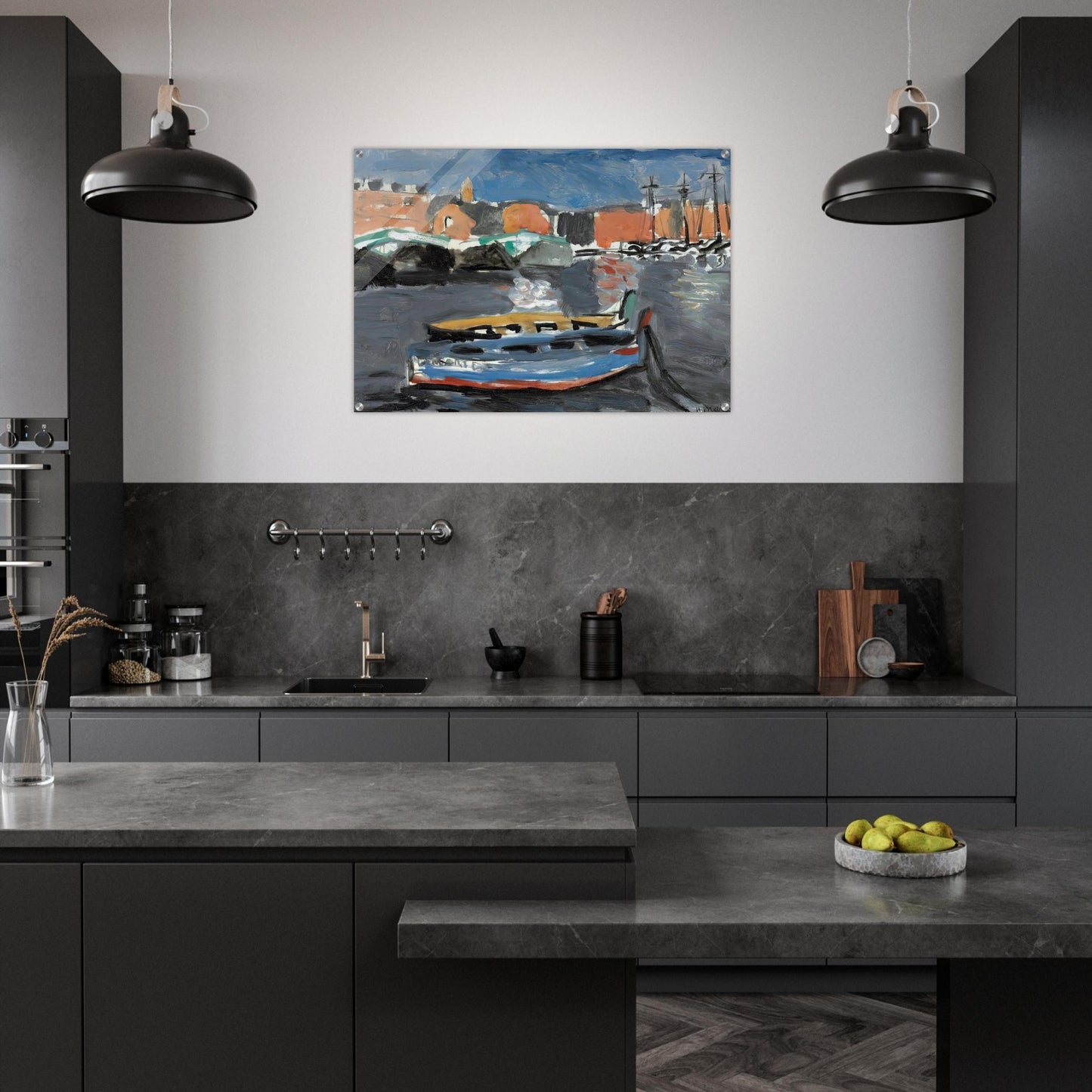 PORT DE MARSEILLE 1917 - Henri Matisse Acrylic Print - 70x100 cm / 28x40″ inches