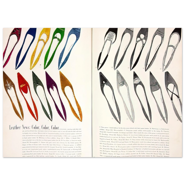 Andy Warhol - Shoe Advertisement for I.Miller Harper's Bazzar Fine Art Poster