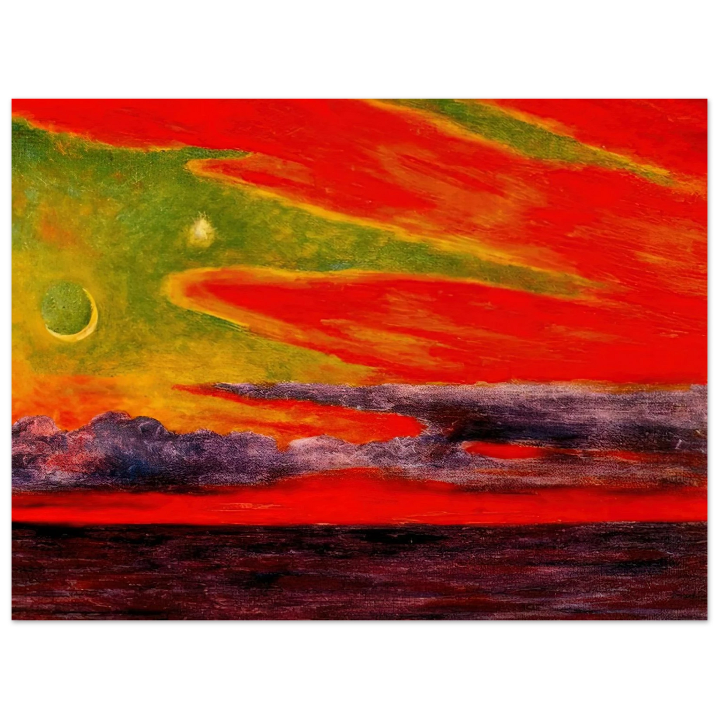 Diego Rivera - EVENING TWILIGHT AT ACAPULCO 1956 75x100 cm / 30x40inches Fine Art Poster