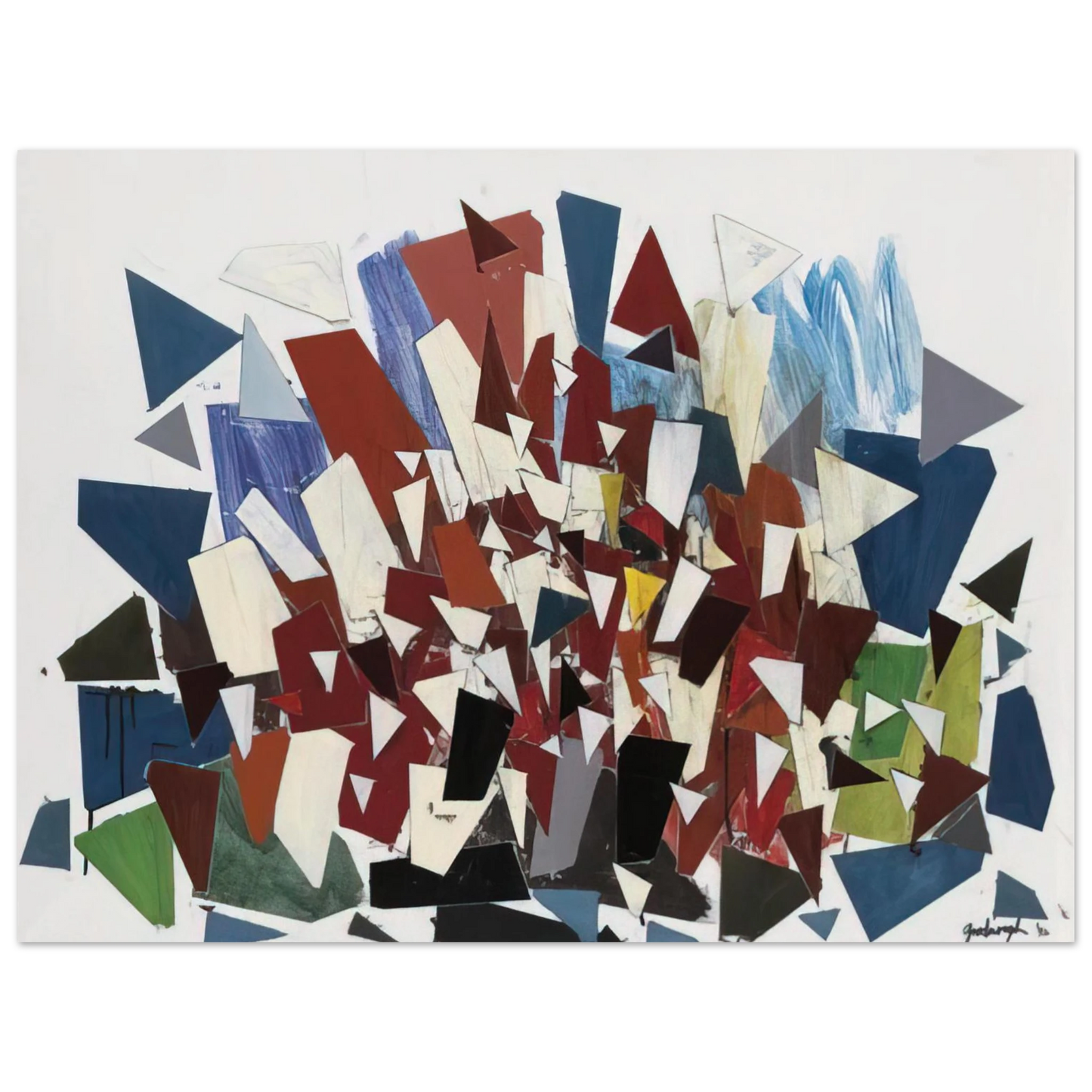 Robert Goodnough - 7--7--N - 1992 75x100 cm / 30x40inches Fine Art Poster