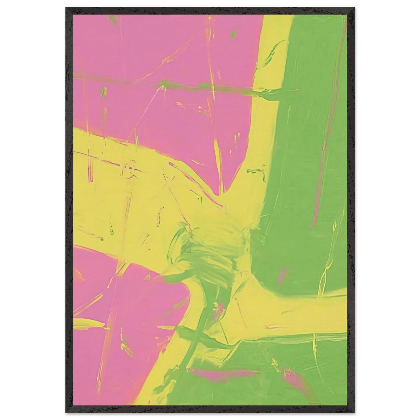 Untitled - 2002 N1 - Michel Majerus 70x100 cm / 28x40 inches Framed Art Print – Black Wooden Frame