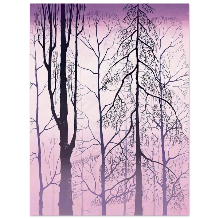 Eyvind Earle - Winter woods 75x100 cm / 30x40inches Fine Art Poster