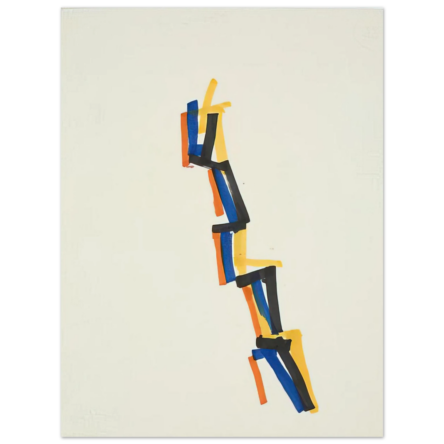 Charlotte Posenenske - Striped Picture - 1965 75x100 cm / 30x40inches Fine Art Poster