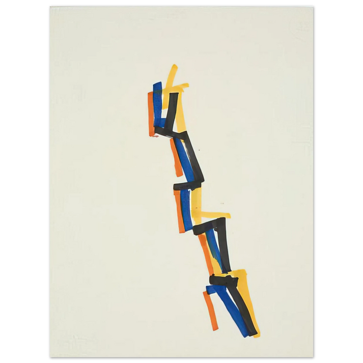 Charlotte Posenenske - Striped Picture - 1965 75x100 cm / 30x40inches Fine Art Poster