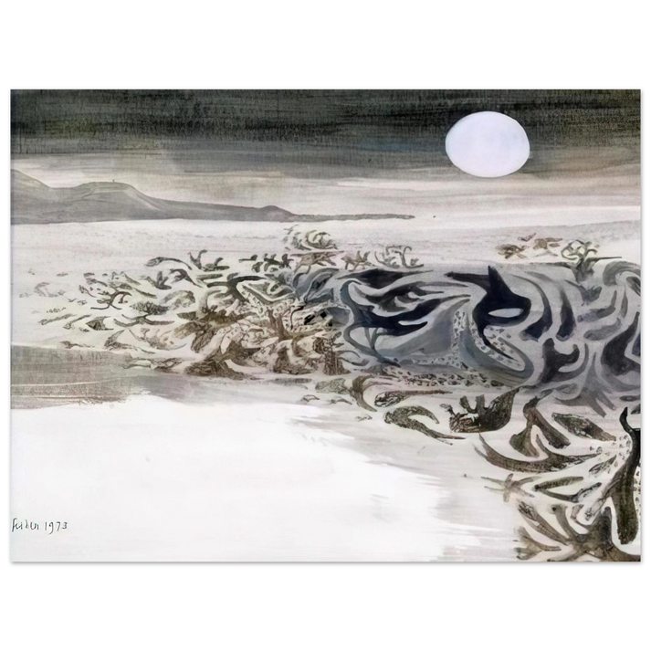 Mary Fedden - Coastal landscape - 1973 75x100 cm / 30x40inches Fine Art Poster