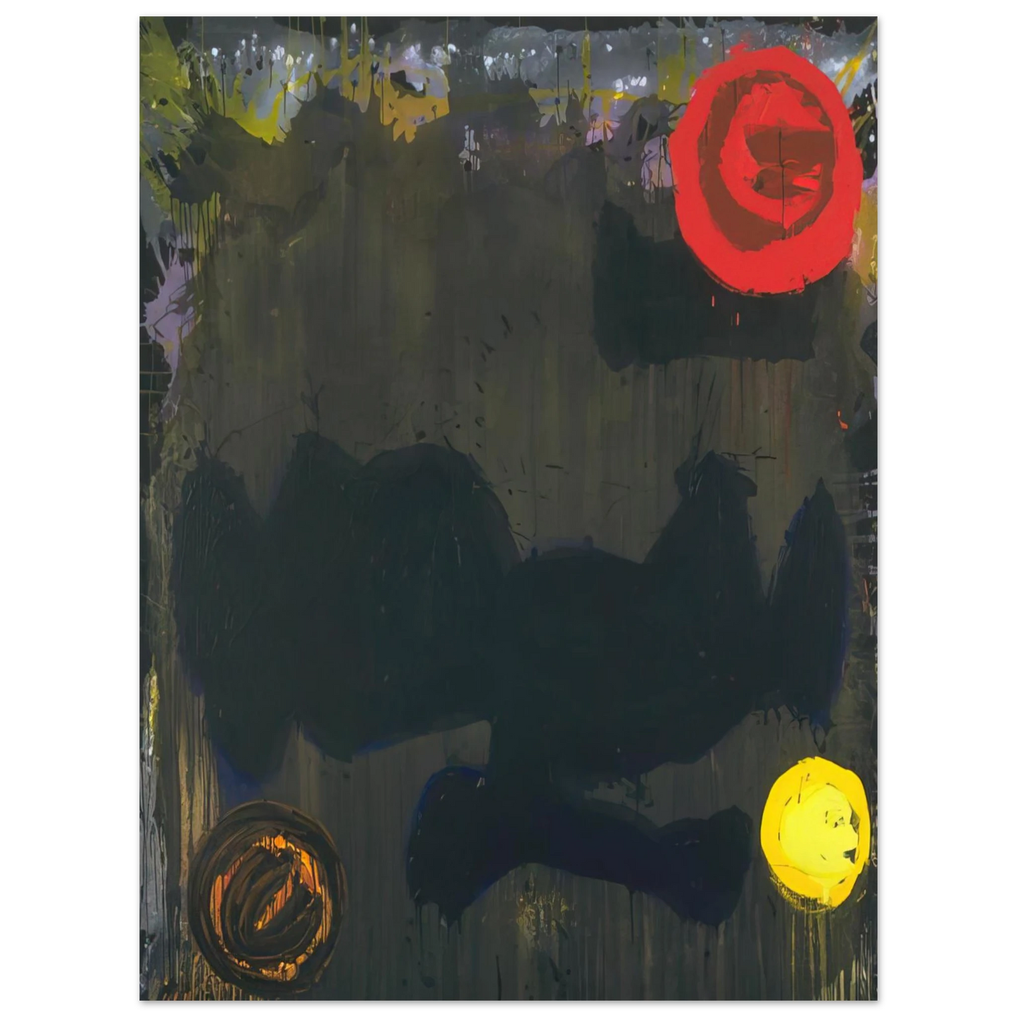 John Hoyland - Gadal 10.11.86 - 1986 75x100 cm / 30x40inches Fine Art Poster