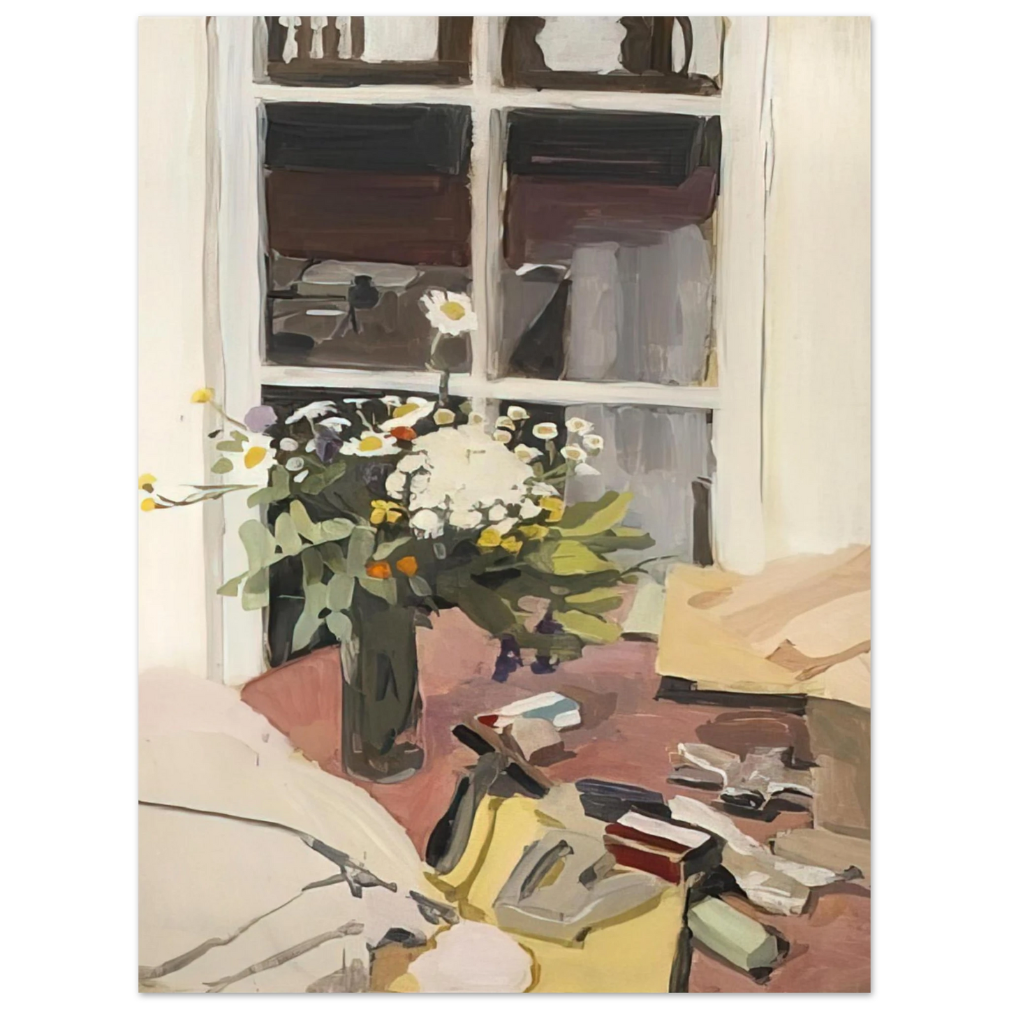 Fairfield Porter - STILL LIFE WITH STAPLER 1970 75x100 cm / 30x40inches Fine Art Poster