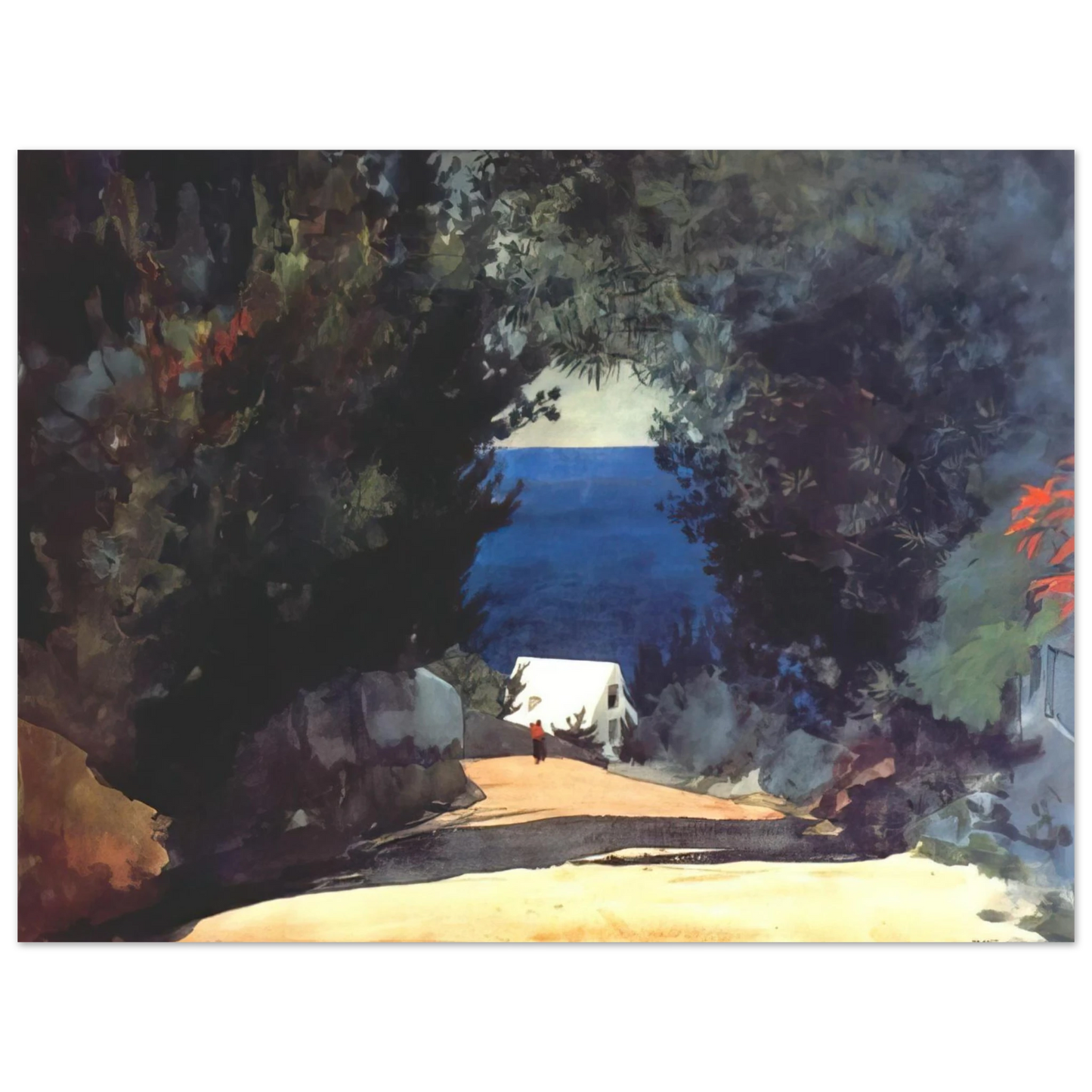 Winslow Homer - ROAD IN BERMUDA 75x100 cm / 30x40inches Fine Art Poster