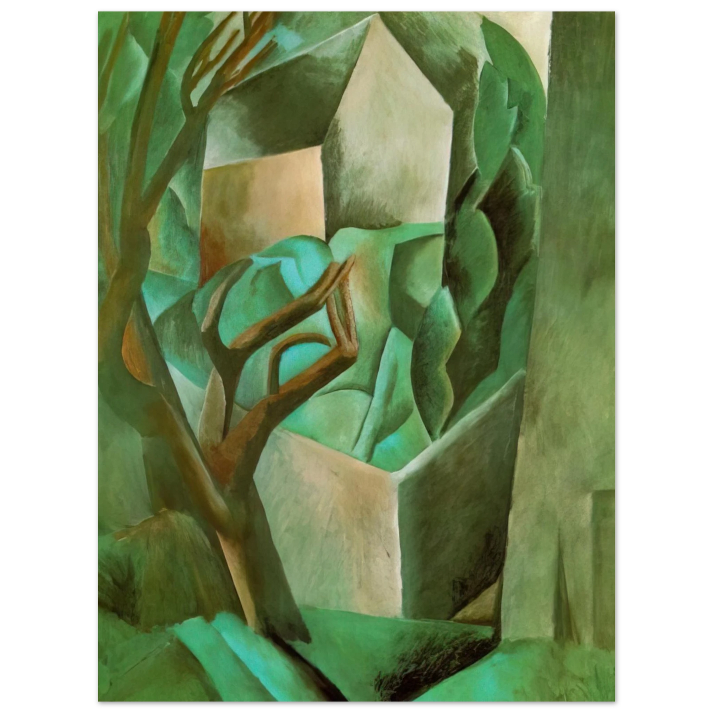 Pablo Picasso - House in the garden 75x100 cm / 30x40inches Fine Art Poster
