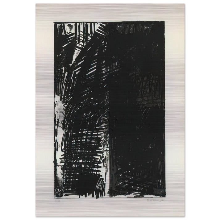 Untitled Press Series - 1972 - Brice Marden Brushed Aluminum Print - 70x100 cm / 28x40 inches | Brice Marden Aluminum Print | Brice Marden Prints