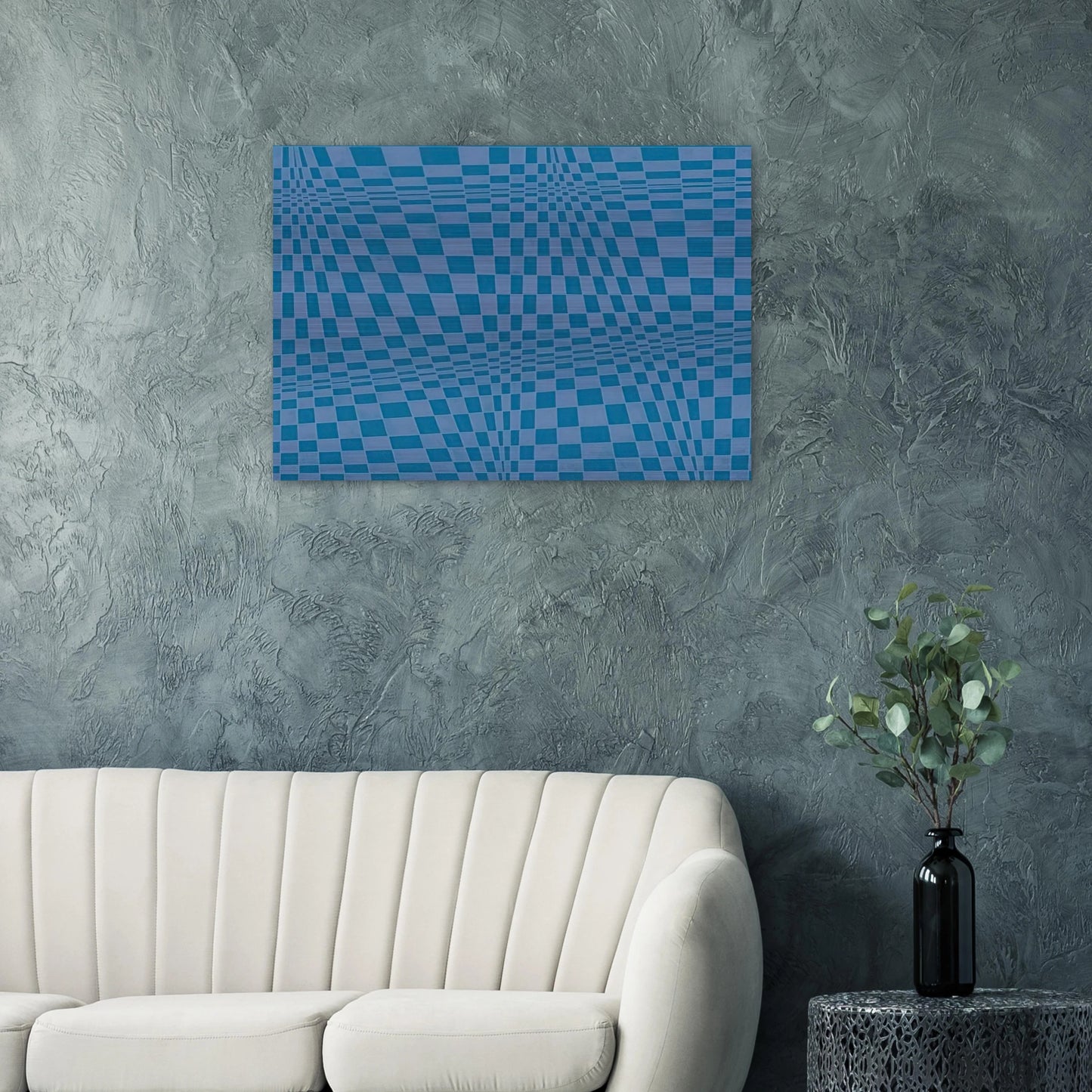Disegno ottico dinamico - 1964 - Dadamaino Brushed Aluminum Print - 70x100 cm / 28x40 inches | Dadamaino Aluminum Print | Dadamaino Prints