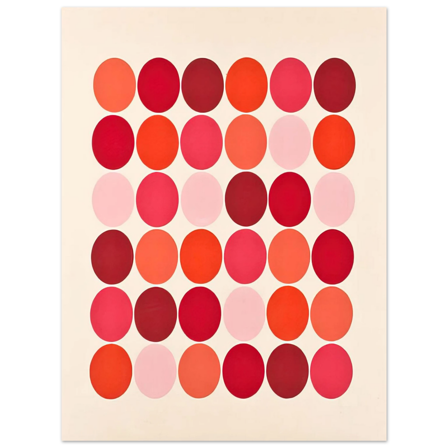 Thomas Downing - Red - 1966 75x100 cm / 30x40inches Fine Art Poster