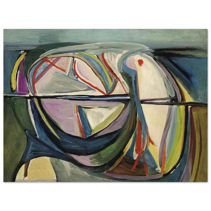 Bram van Velde - Untitled - 1948 75x100 cm / 30x40inches Fine Art Poster