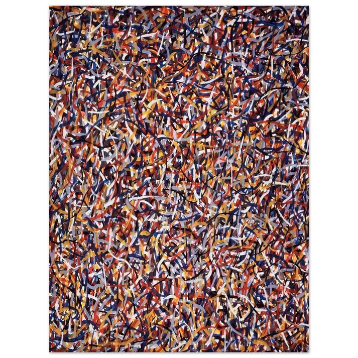 Sol LeWitt - Not Straight Brushstrokes in All Directions 75x100 cm / 30x40inches Fine Art Poster