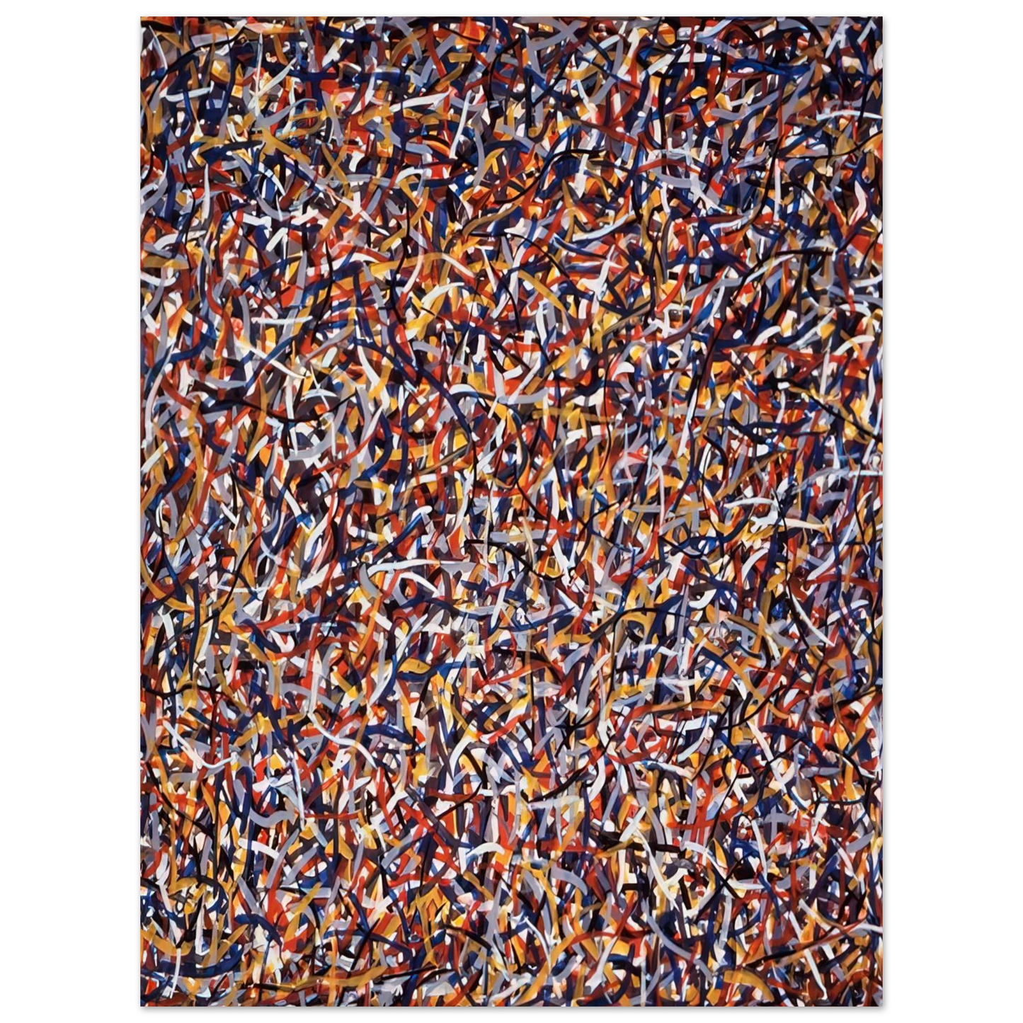 Sol LeWitt - Not Straight Brushstrokes in All Directions 75x100 cm / 30x40inches Fine Art Poster