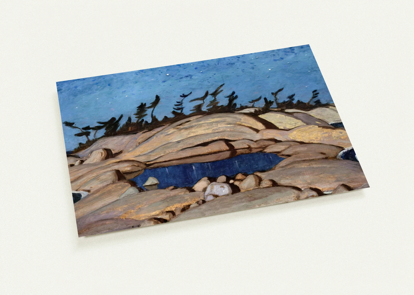 Night Pine Island - 1921 By A.Y. Jackson Pack of 10 Post Cards | A.Y. Jackson Post Cards | A6 (10.5 x 14.8 cm) - 4.1 x 5.8 inches