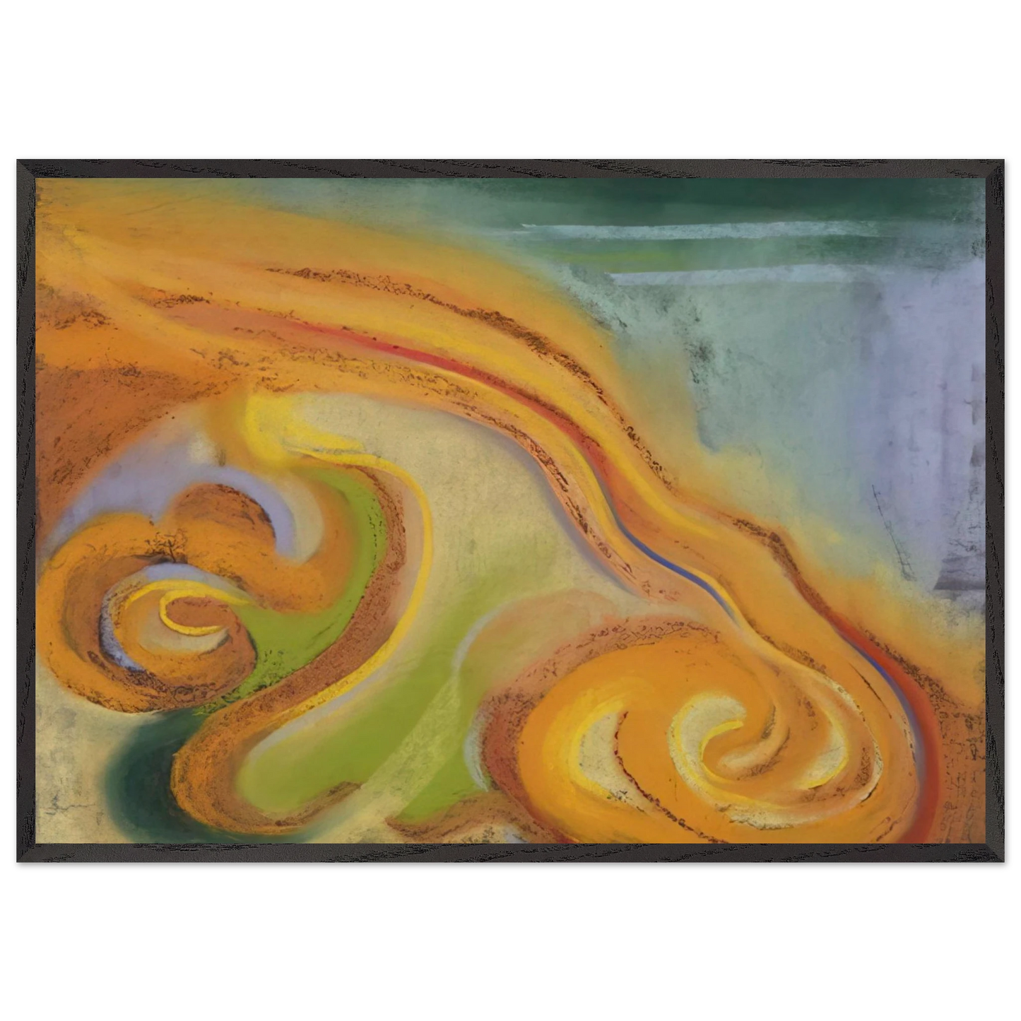 Special No 32 - Georgia OKeeffe 70x100 cm / 28x40 inches Framed Art Print – Black Wooden Frame